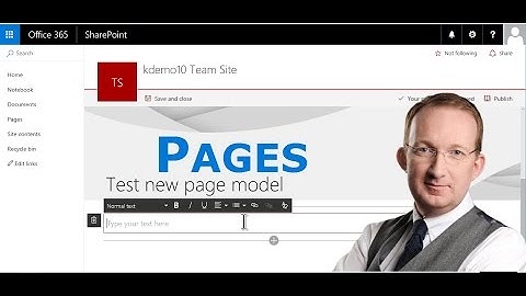 SharePoint Online Page Types
