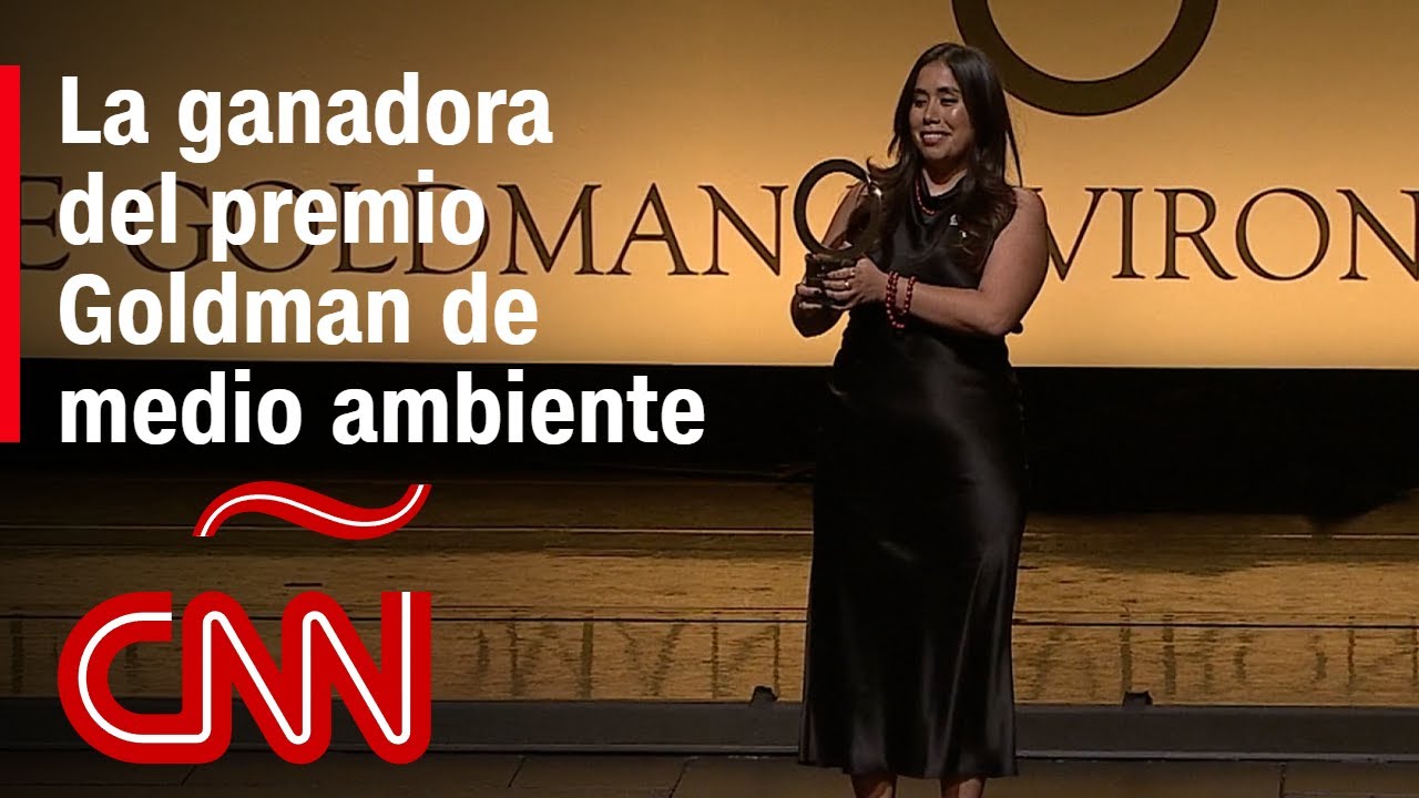 Andrea Vidaurre, ganadora del premio Goldman de medio ambiente