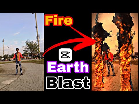 New vfx earth blast fire 🔥 video editing in capcut #capcutedit #vfx #tutorial