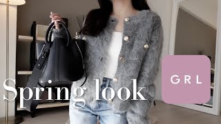 LOOKBOOK｜アラサーがおすすめするGRL大人春服🕊️🤍綺麗め&カジュアルな7コーデ,購入品紹介🎬✨,154cm