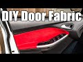 How To Reupholster Your Door Inserts for Only $20! Completely Transforms Your Interior!