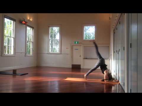 SUZI CARSON yoga video series - preparation headstand