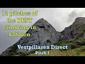 12 pitches of the best trad climbing in lofoten  vestpillaren direct pitch 1