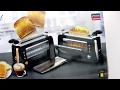 Unboxing 2 scheiben toaster mit glasfenster sandwichzange toastis
