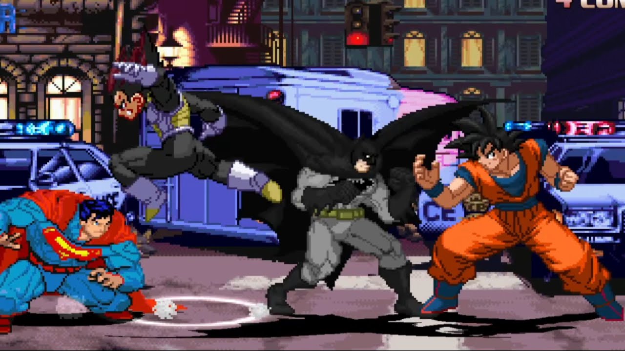 Batman & Superman vs Goku & Vegeta - MUGEN - YouTube