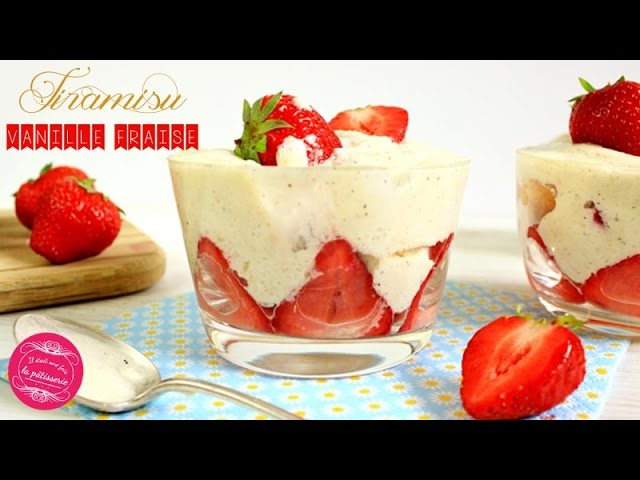 recette tiramisu fraise vanille