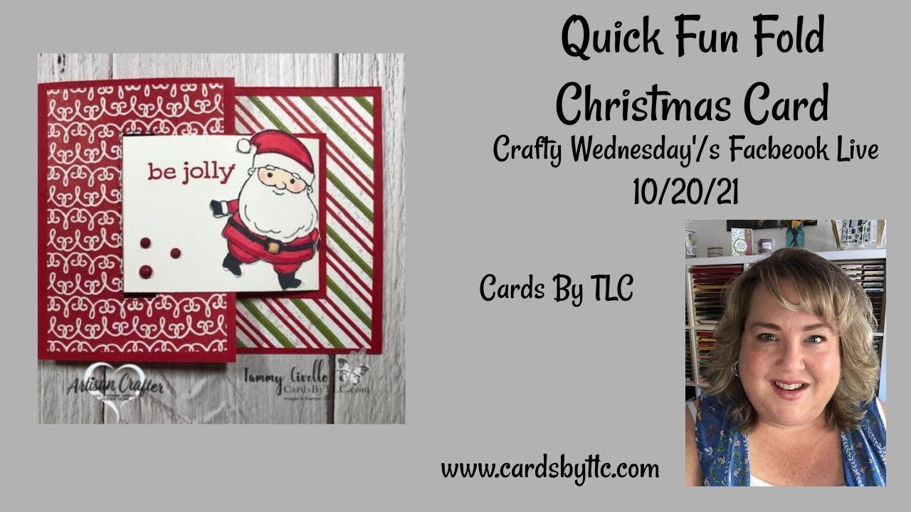 Quick Fun Fold Christmas Card - YouTube