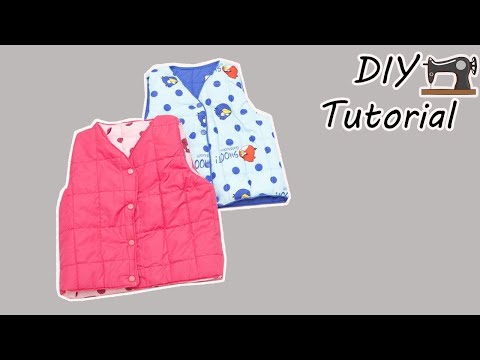 Video CÁCH MAY ÁO GILE 2 LỚP CHO BÉ | CẮT MAY TRẺ EM | Ặt Củ... - youtube