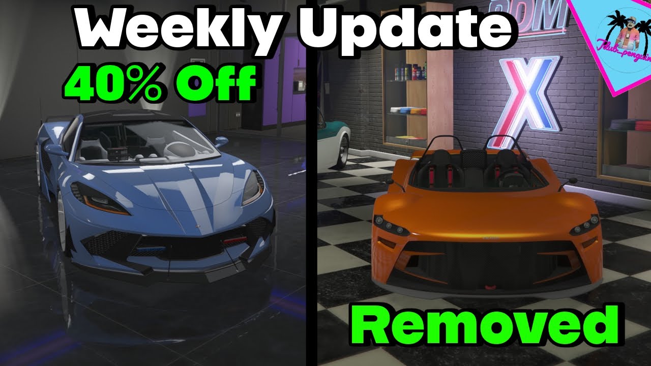 WEEKLY UPDATE! GTA Online Update with crazy discounts and removed vehicles! 
