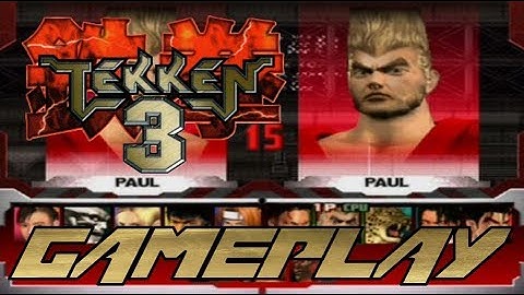 Tekken 3 Gameplay (Arcade-Mode) (PS1) - Paul Phoenix