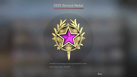 Getting 2020 Tier 5 Service Medal in CS:GO
