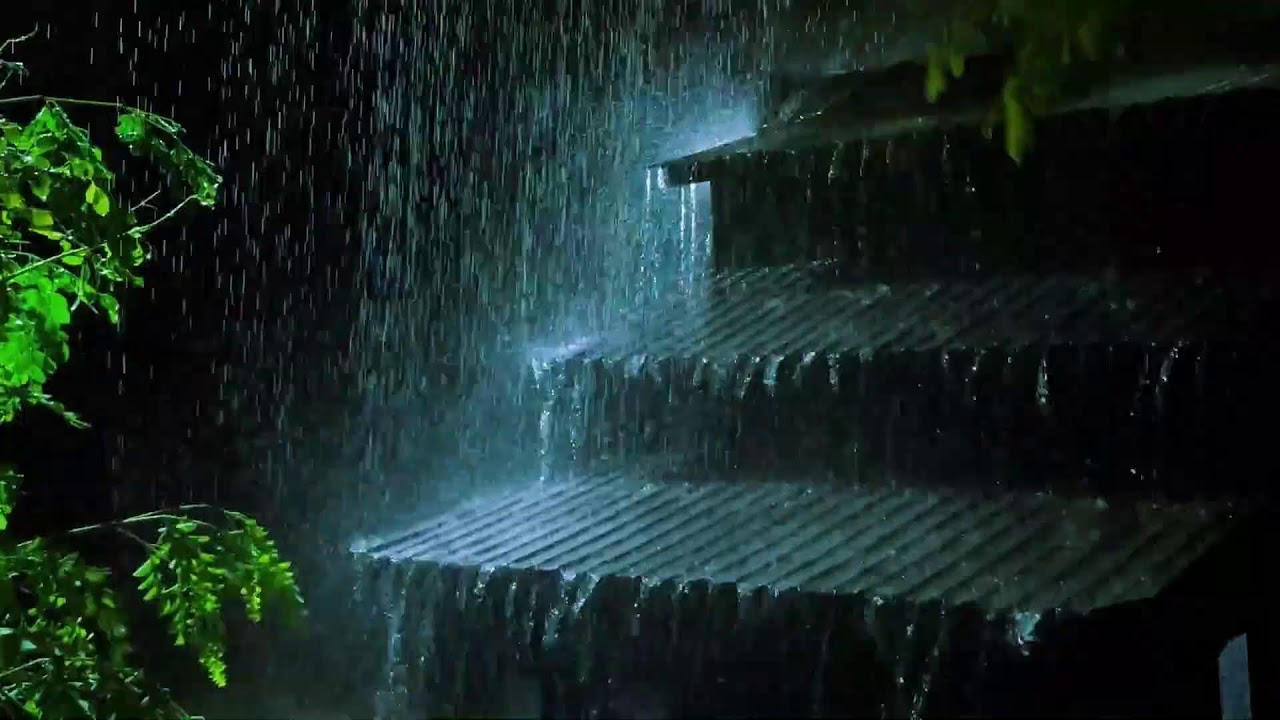 De-stress so you can fall asleep with rain and thunder nearby | HEAVY RAIN