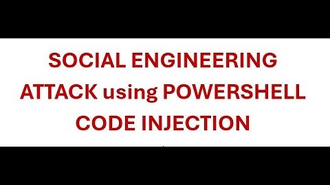 Social Engineering using powershell