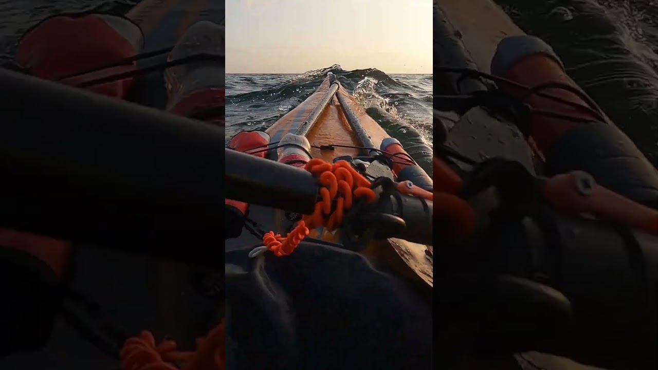 Sea kayaking in WAVES with the Airfusion EVO inflatable kayak, Advanced Elements