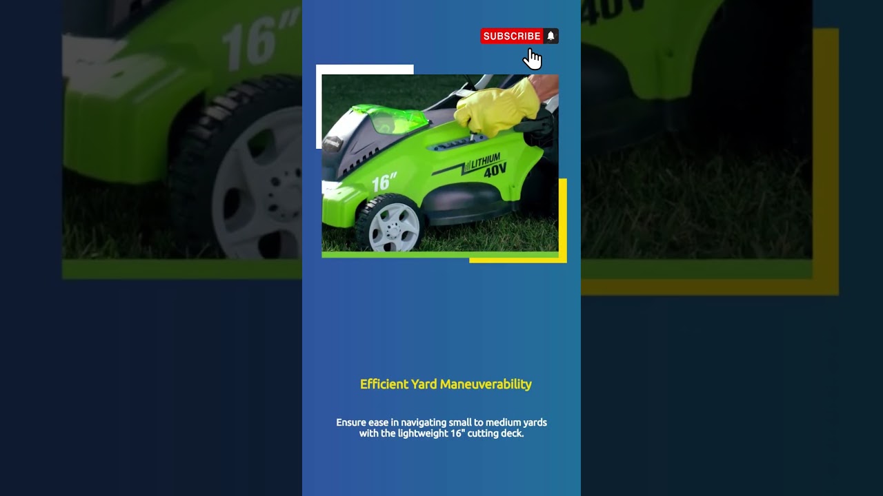 16-Inch 10 Amp Corded Electric Lawn Mower - Battery Included  #shorts #lawnmower #ultimategadgethub