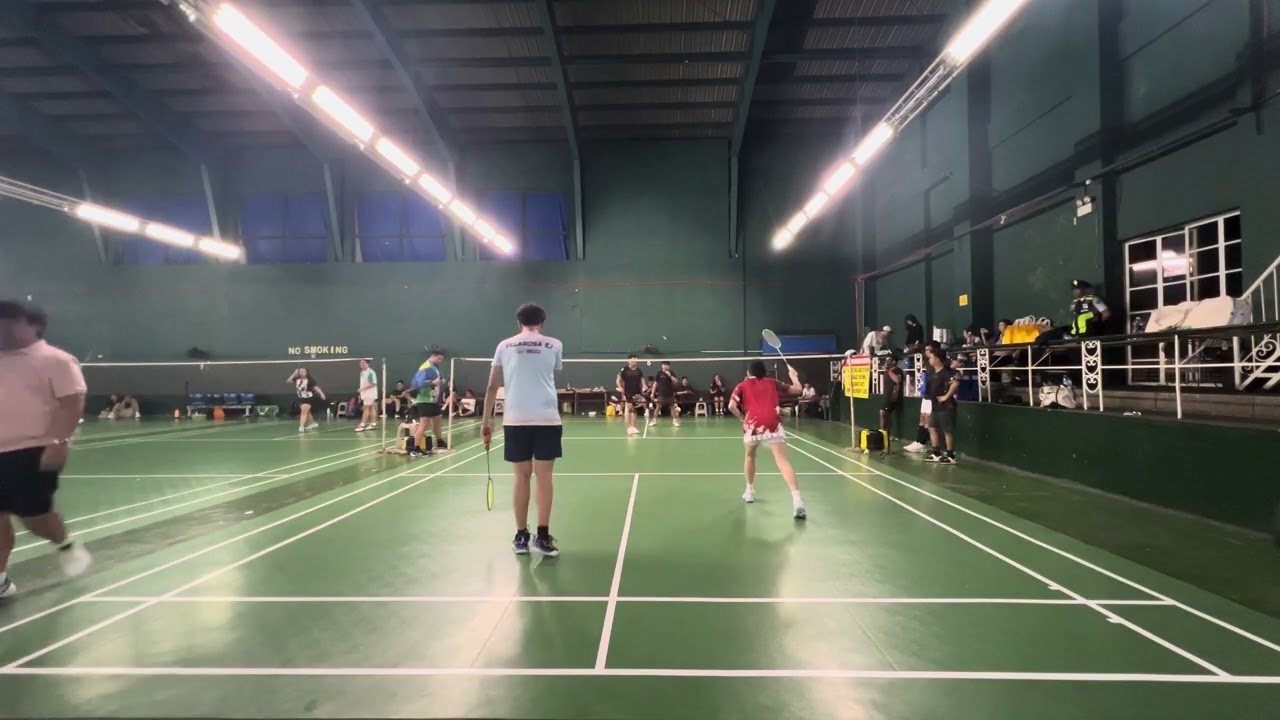 ELOI & ELMAR vs. MARC & GHIL (Birdie Blasters Club 1st Badminton Tournament) - Semifinal 