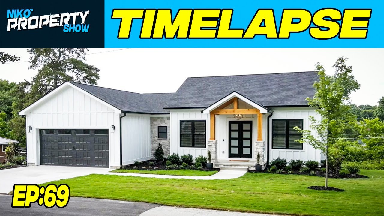 Building A House Start To Finish in United States - Timelapse