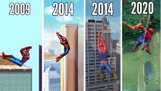 Evolution of web swinging in spider-man games[2009-2020]| Android | spider-man web swinging!