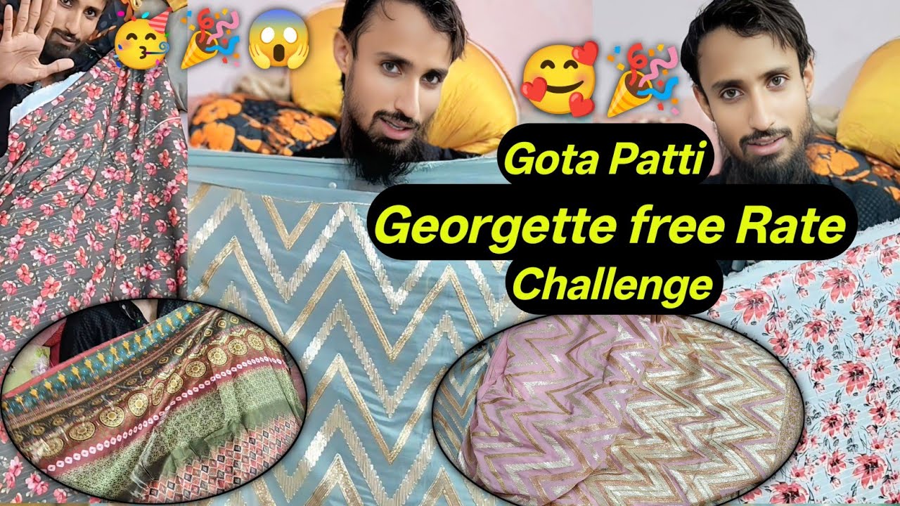 8210398955💥Georgette Gota Patti Fabric || Aaj Hoga Dhamaal || 