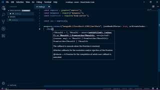 Simple Node.js server creation using MongoDB