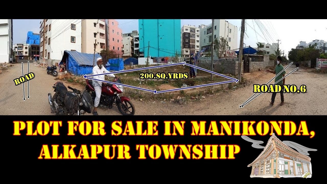200 sq yards open plot for sale at Road no.6, Alkapur township
