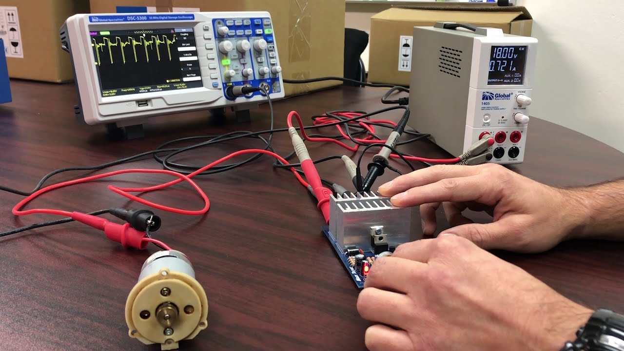 Global Specialties DC Motor Speed Control Application Video