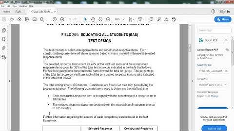 Educating all student test framework