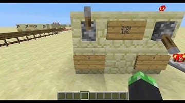 Minecraft Redstone Update: Digital to Analog Converter