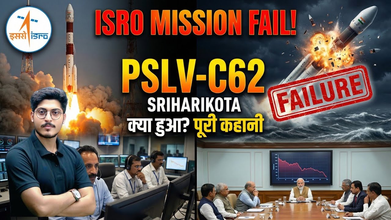 Why ISRO's PSLV-C62 Failed? 😱 The Shocking Reason Revealed!