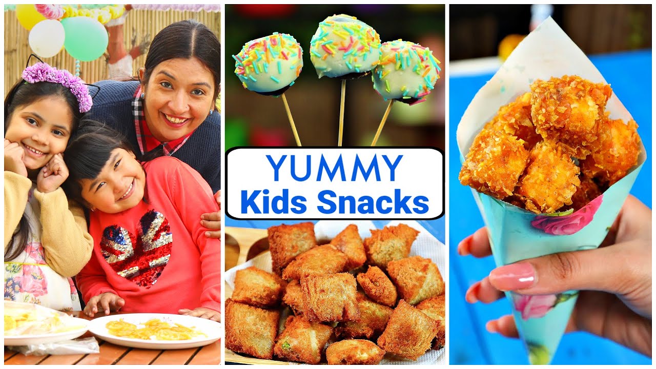 3 Yummy SNACKS Recipe for KIDS/TEENAGERS | CookWithNisha | Cook With Nisha