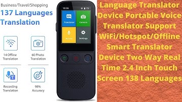 Language Translator Device Portable Voice Translator Support WiFi/Hotspot/Offline Smart Translator