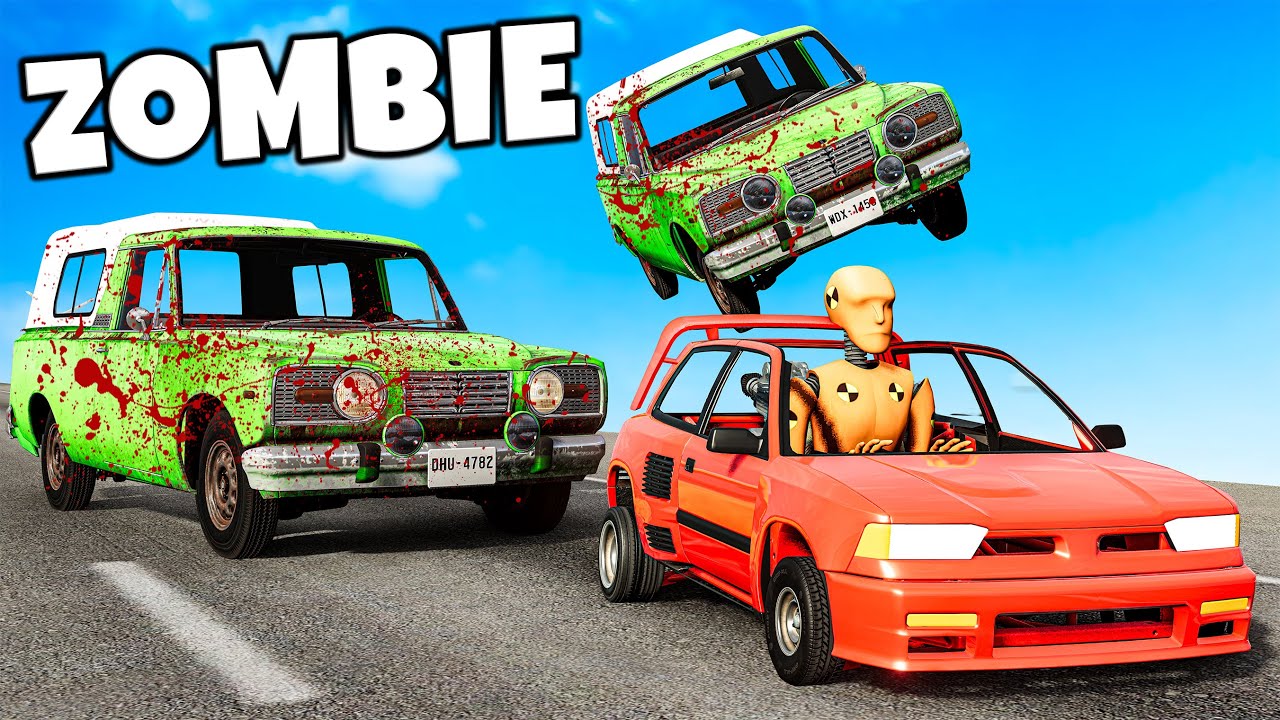 ❄️ NAJDZIWNIEJSZE LOSOWE AUTA KONTRA ZOMBIE!? | BeamNG Drive |