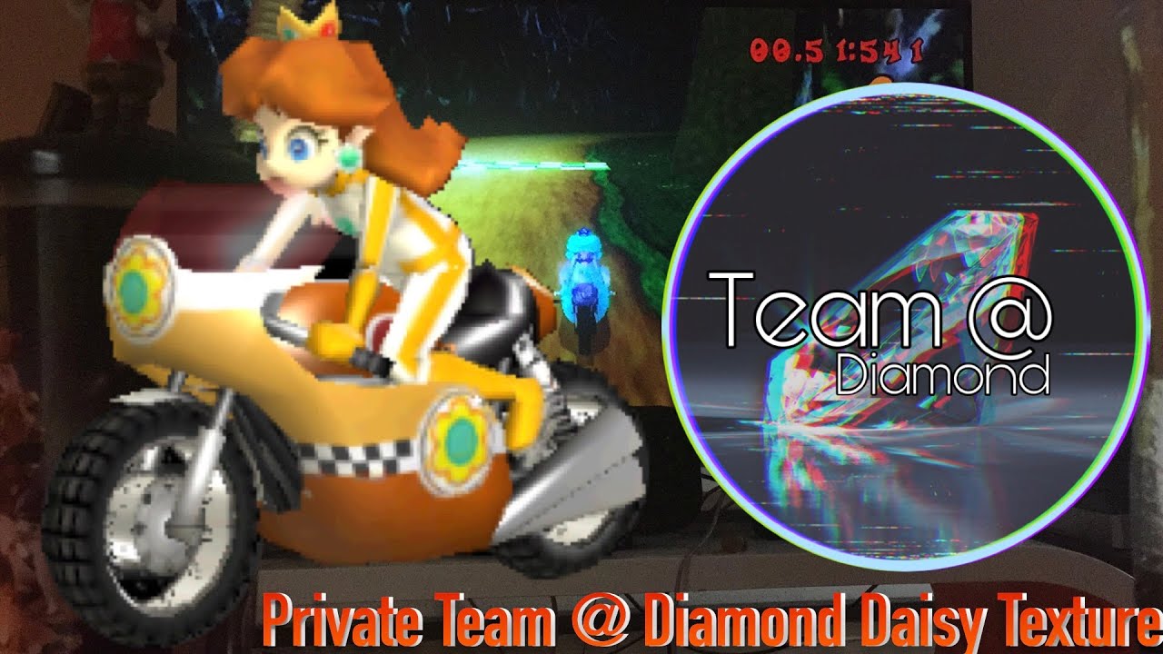 [Mario Kart Wii/マリオカートWii] Team @ Diamond Daisy Texture Hack - YouTube