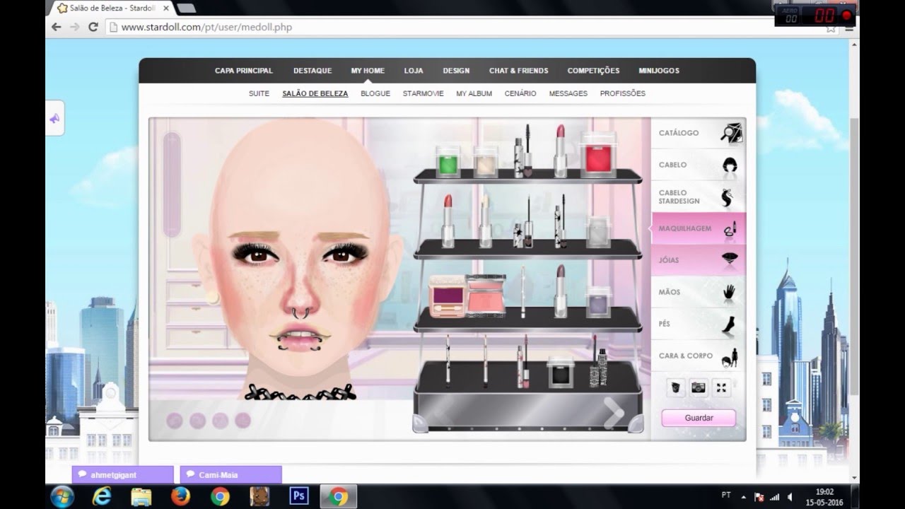 Stardoll - Emo/scene Make up tutorial