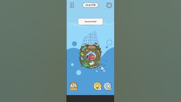brain up game level 278 ! Save the fish
