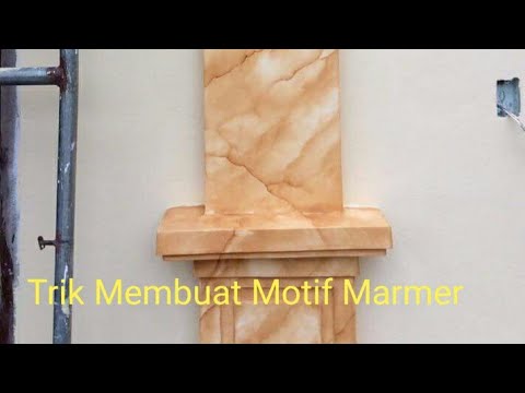 Trik Mengecat  Motif  Seperti Marmer  Lihat Sampai Selesai 