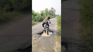 🚧 Deep Roadside Pit Filled – A Small Effort to Prevent Big Accidents! 🙌 #shortvideo #help #viral