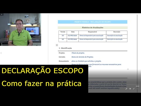 Vídeo: A que perguntas a declaração de escopo deve responder?