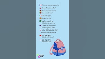 Phrases in a polyglot way eleven languages! It is about courses!