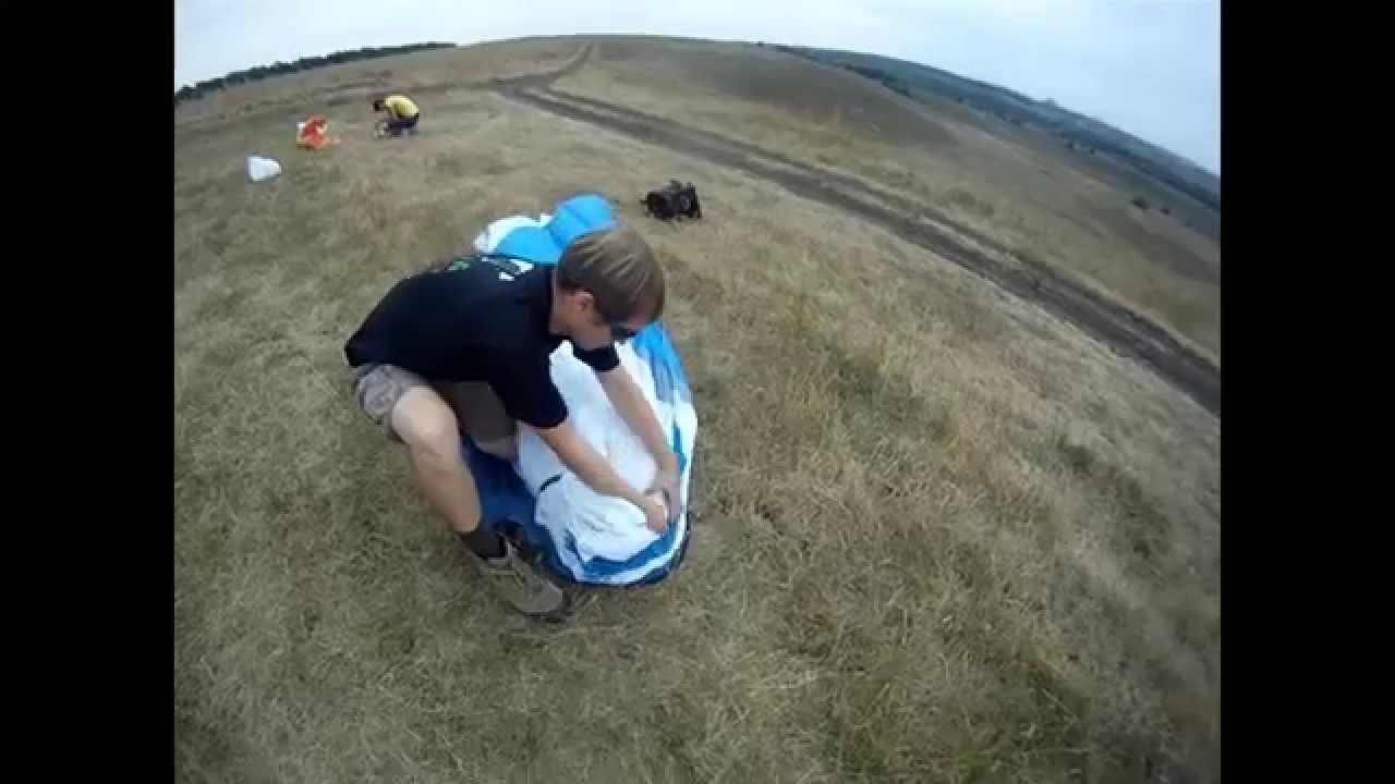 Порядок укладки параплана в концертину. Concertina paraglider packing, Sky Country