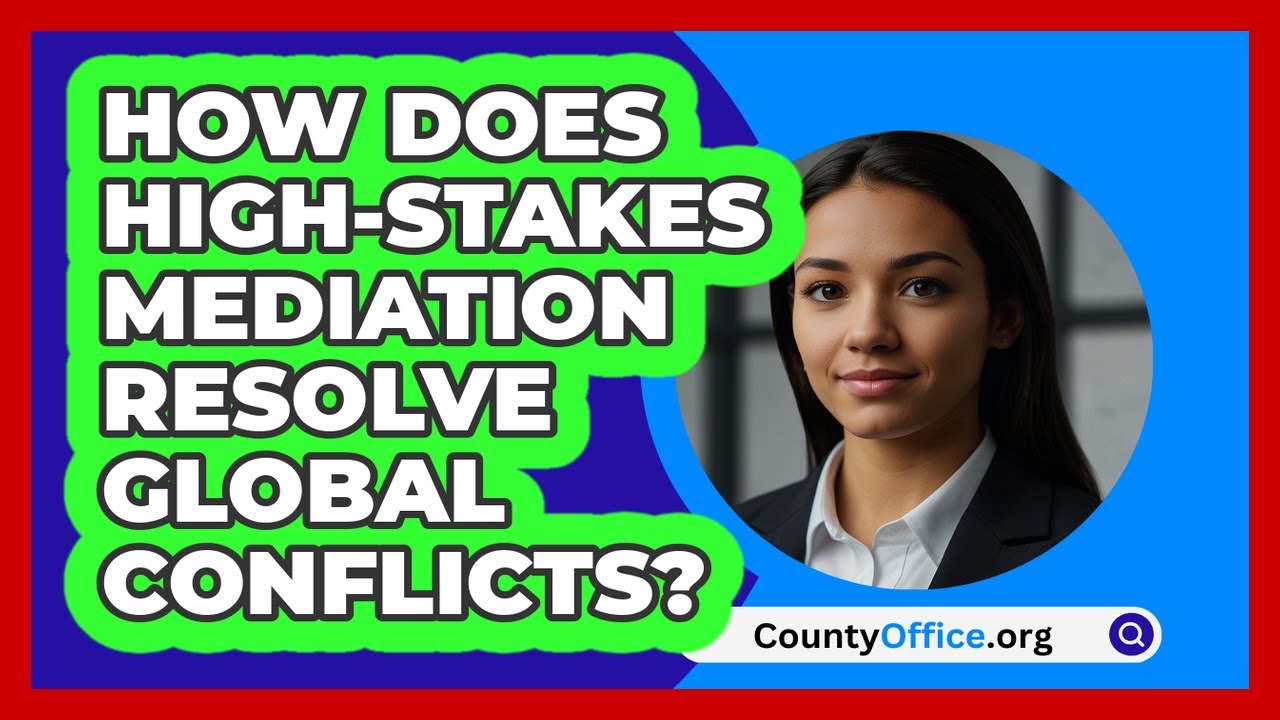 How Does High-stakes Mediation Resolve Global Conflicts? - CountyOffice.org