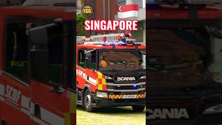 Singapore Fire Truck Responding! 🚒🇸🇬