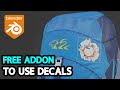 Blender Addon for Texturing | Import as Decal