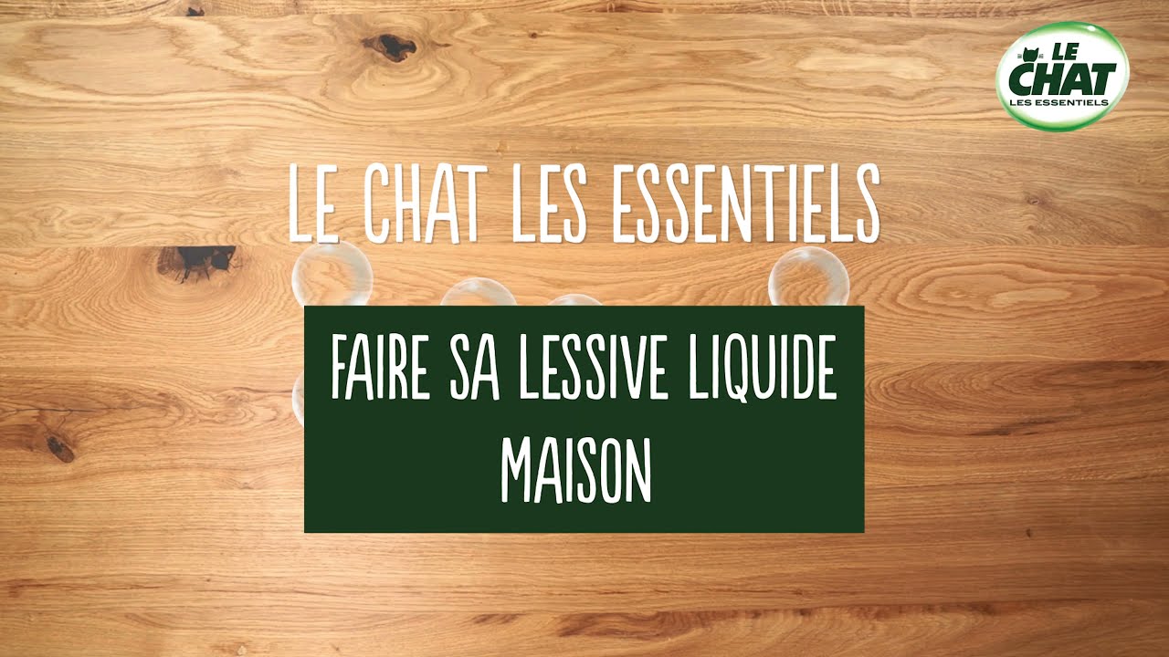 Faire Sa Lessive Liquide Maison Avec Le Chat Les Essentiels Youtube