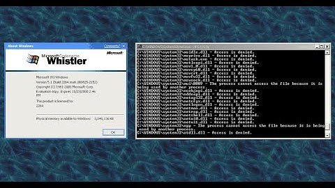 Destroying Windows Whistler Build 2264!