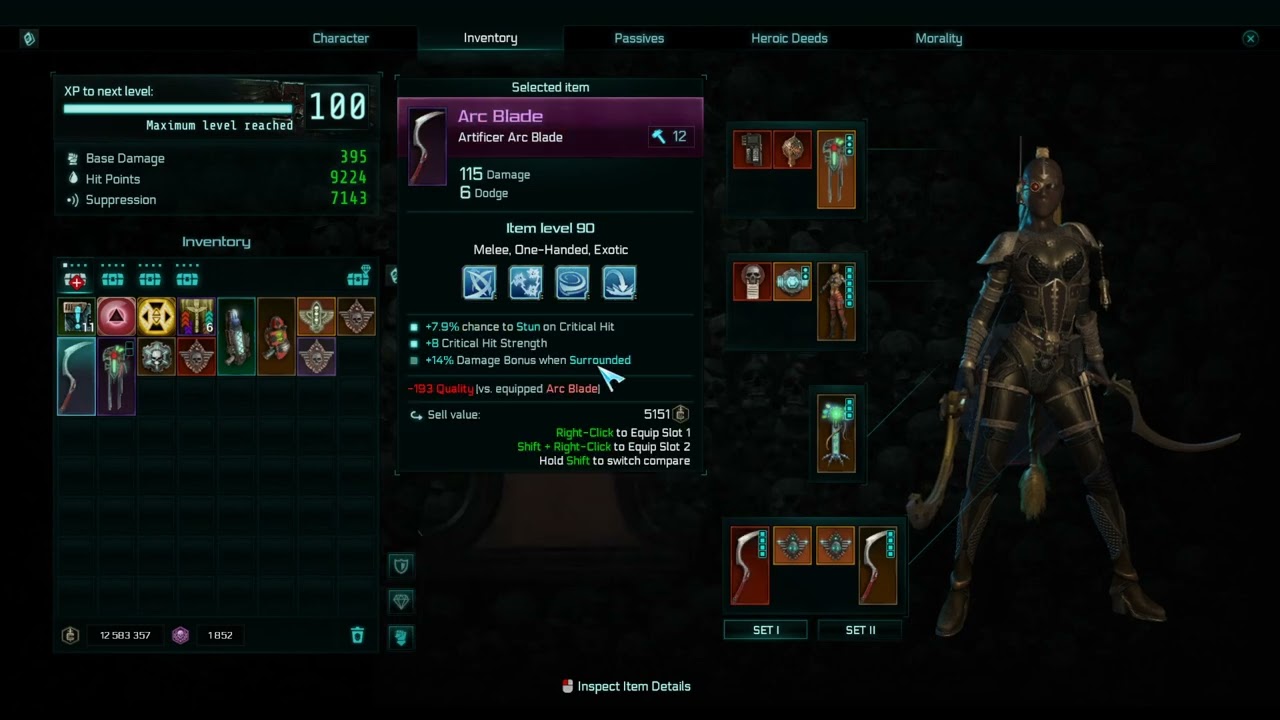 WH40K Inquisitor Level 100 Assassin Arc Blade Spin2Win BUILD GUIDE – Season of Judgement