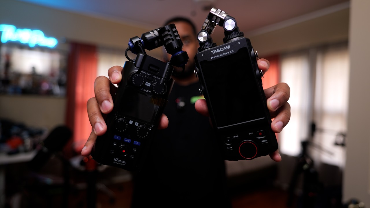 Zoom H5 Studio Vs. Tascam Portacapture X8 (Audio Samples - On