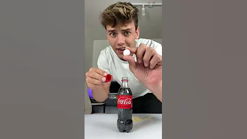 Coke Mentos Bottle INSIDE Balloon Experiment Shorts 