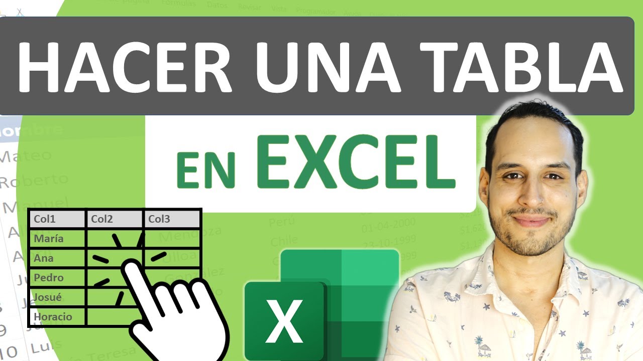 Como hacer tabla excel