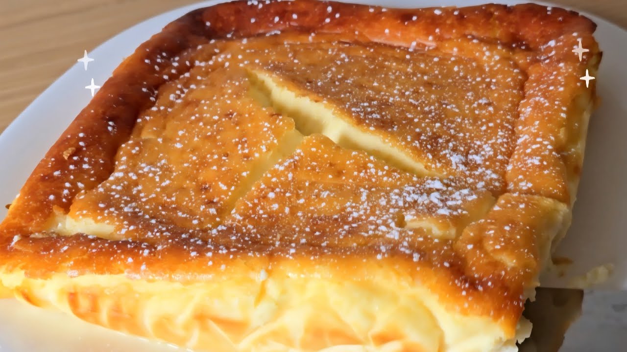 Вкусный чизкейк можно приготовить всего за 1 минуту, используя всего 2 йогурта🍶, 4 яйца🥚 и сыр🍰.